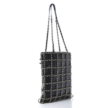 Chanel Lambskin Large Shopping Chain Tote Black 3 of 11