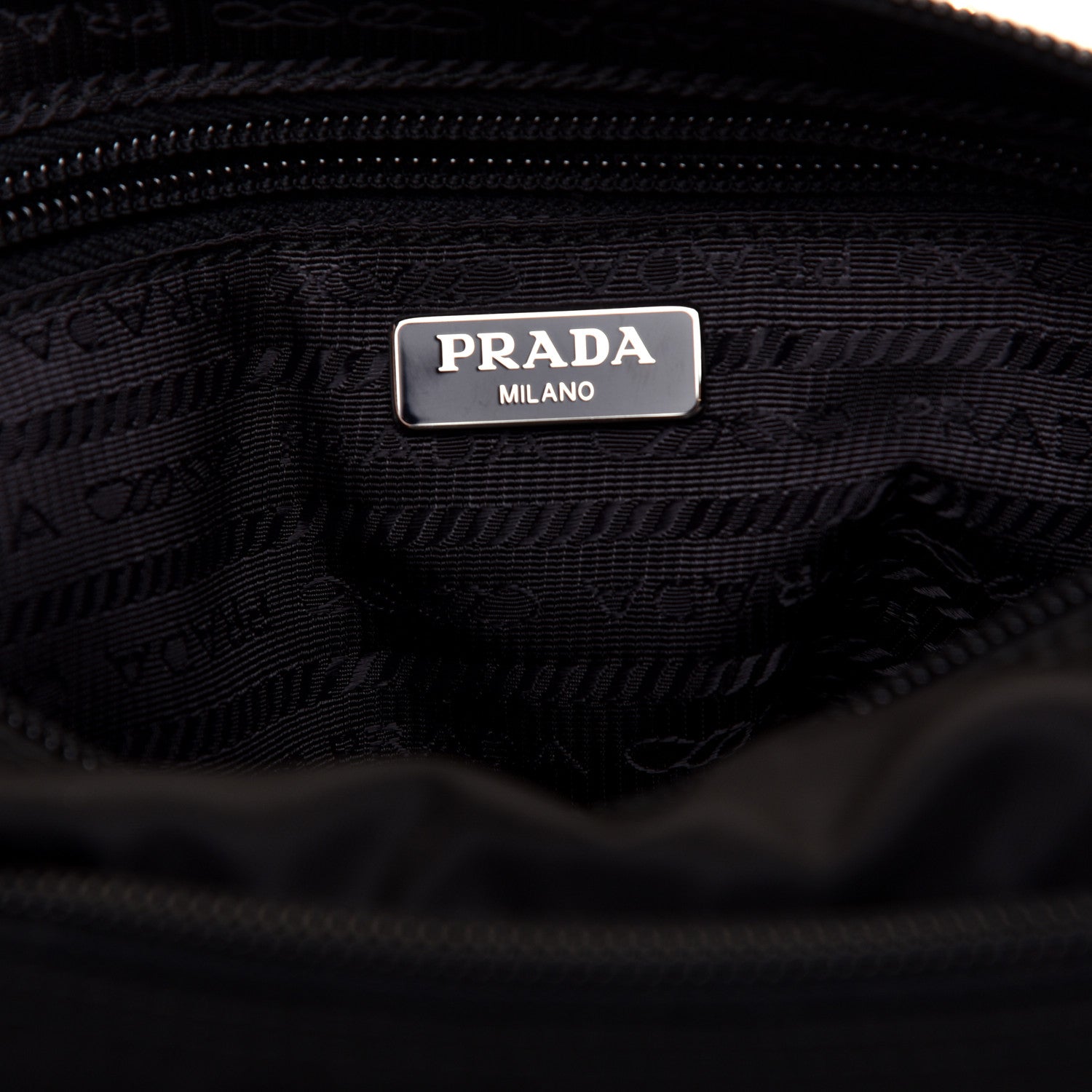 Prada Nylon Vela Cosmetic Pouch Black 8 of 11