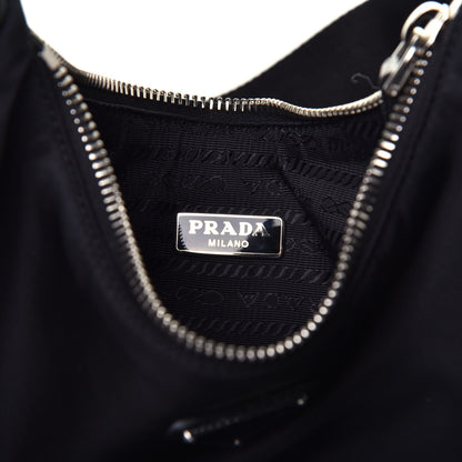 Prada Nylon Re-Edition 2005 Shoulder Bag Black 7 of 10