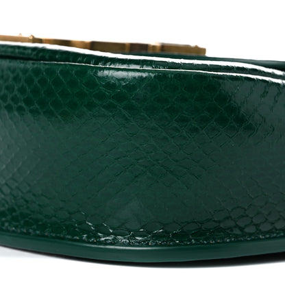 Saint Laurent Watersnake Small Kaia Satchel Green 9 of 12