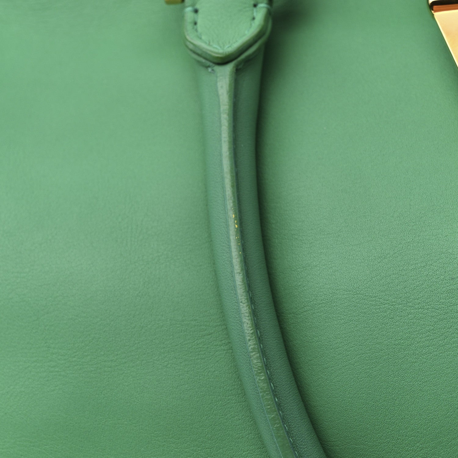 Saint Laurent Calfskin Medium Classic Y Cabas Green 12 of 13