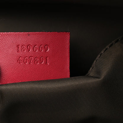 Gucci GG Monogram Medium Web Handle Vertical Tote Red 7 of 10