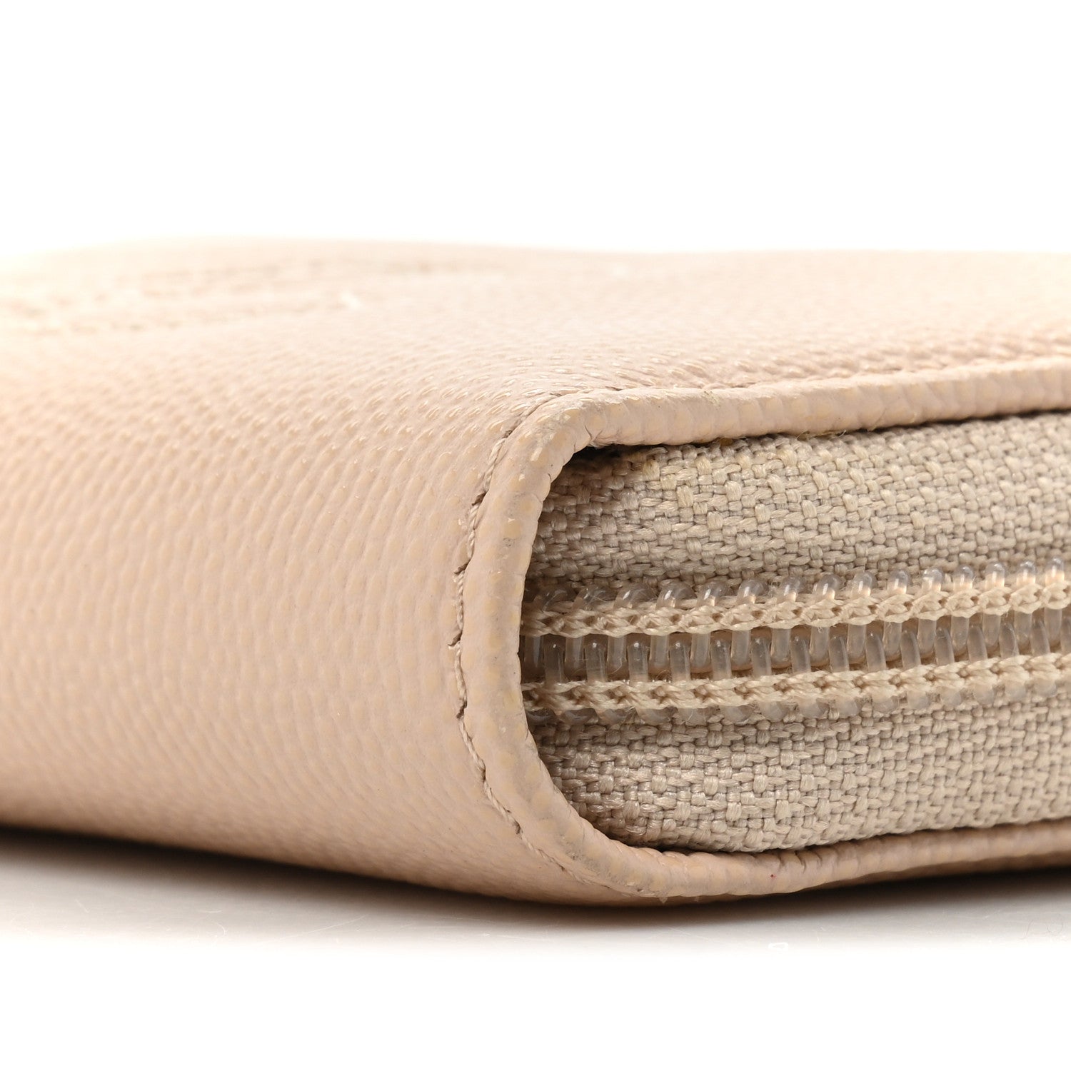Chanel Caviar Timeless CC Zip Around Coin Purse Beige Clair 14 of 17