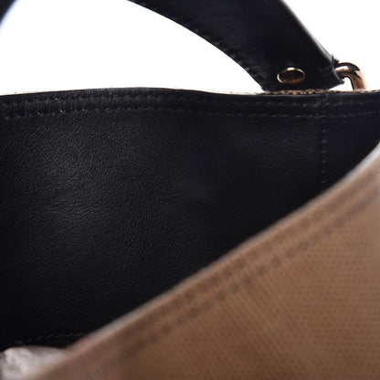 Burberry Canvas Mega Check Medium Ashby Hobo Black 8 of 10