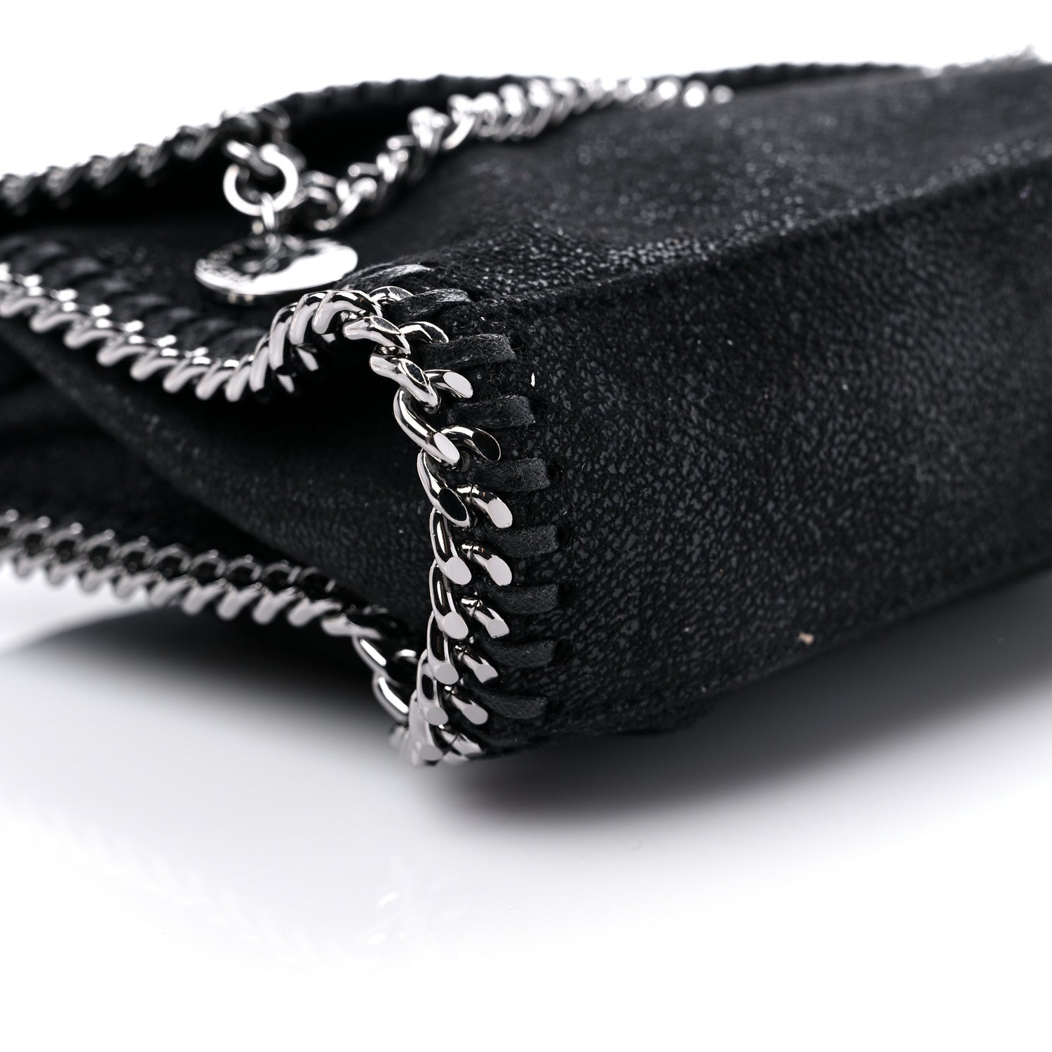 Stella McCartney Shaggy Deer Mini Falabella Shoulder Bag Black 7 of 8