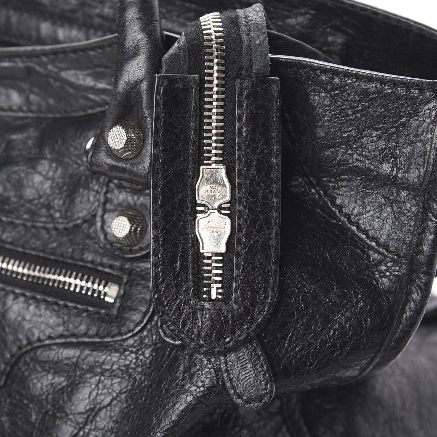 Agneau Giant 12 Silver Hardware City Black