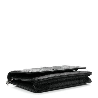 Chanel Caviar Quilted Wallet On Chain WOC Black 3 of 11