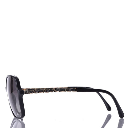 Chanel Lambskin Square Chain Sunglasses 5210-Q Black 3 of 8