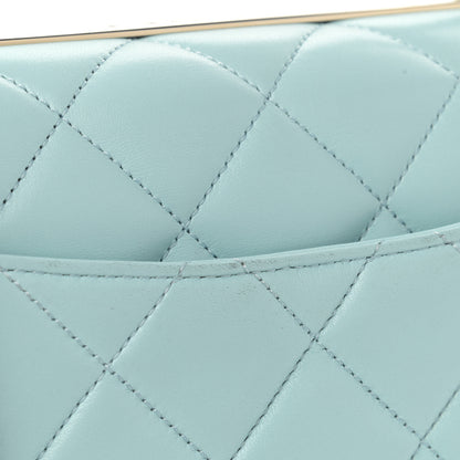 Chanel Lambskin Quilted Small Trendy CC Flap Dual Handle Bag Light Blue 11 of 12