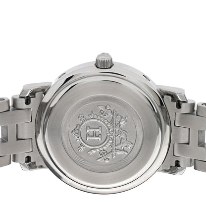 Hermes Stainless Steel 24mm Clipper Quartz Watch White 4 of 4