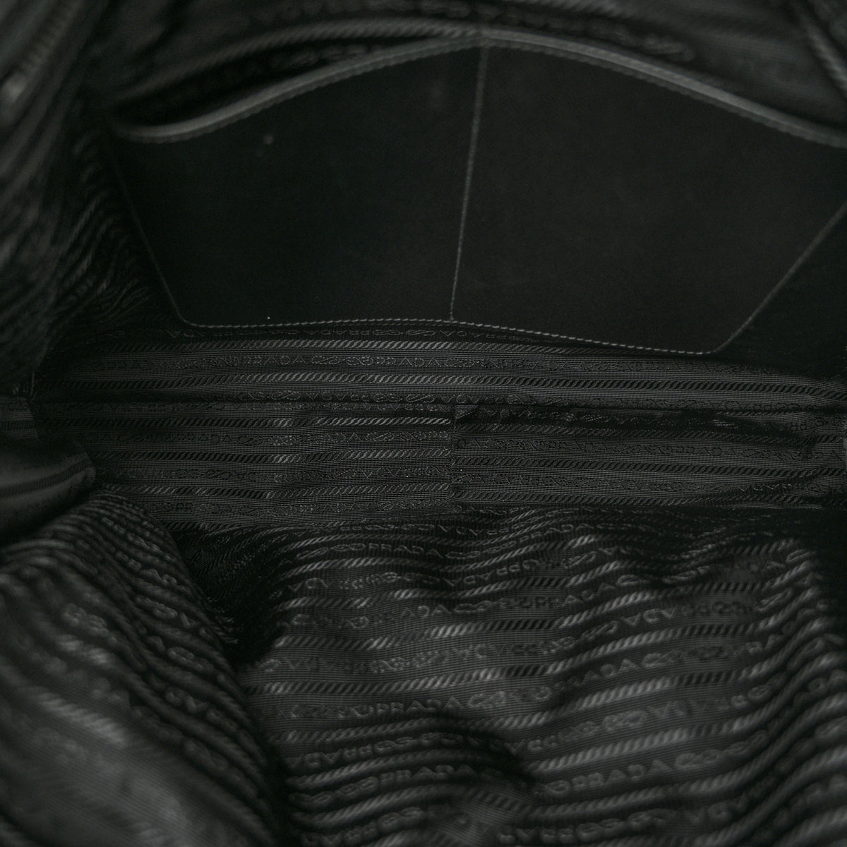 Tessuto Nylon Saffiano Briefcase Black