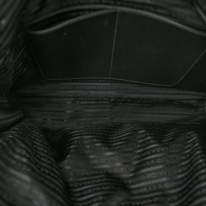 Prada Tessuto Nylon Saffiano Briefcase Black 7 of 12