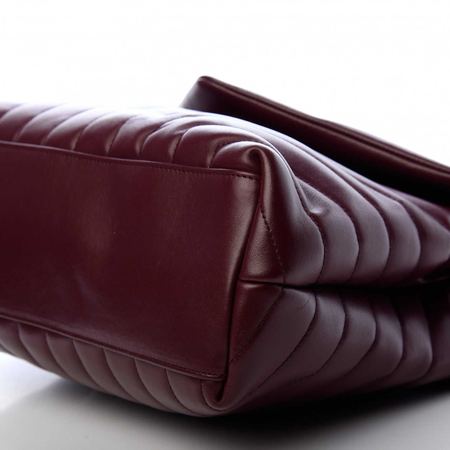 Calfskin Y Quilted Monogram Medium Loulou Chain Satchel Rouge Legion