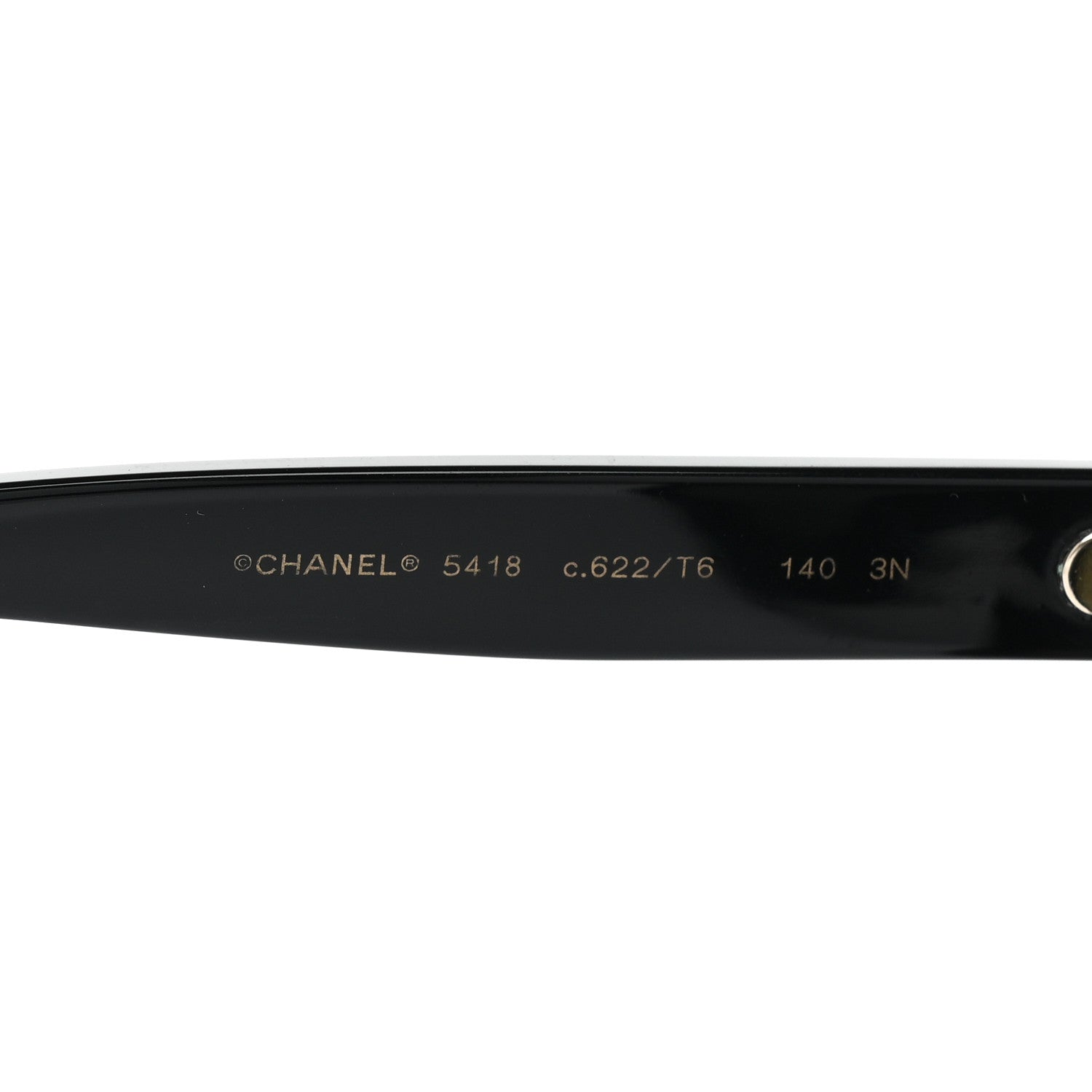 Chanel Acetate Logo Shield Sunglasses 5418 Black 5 of 9