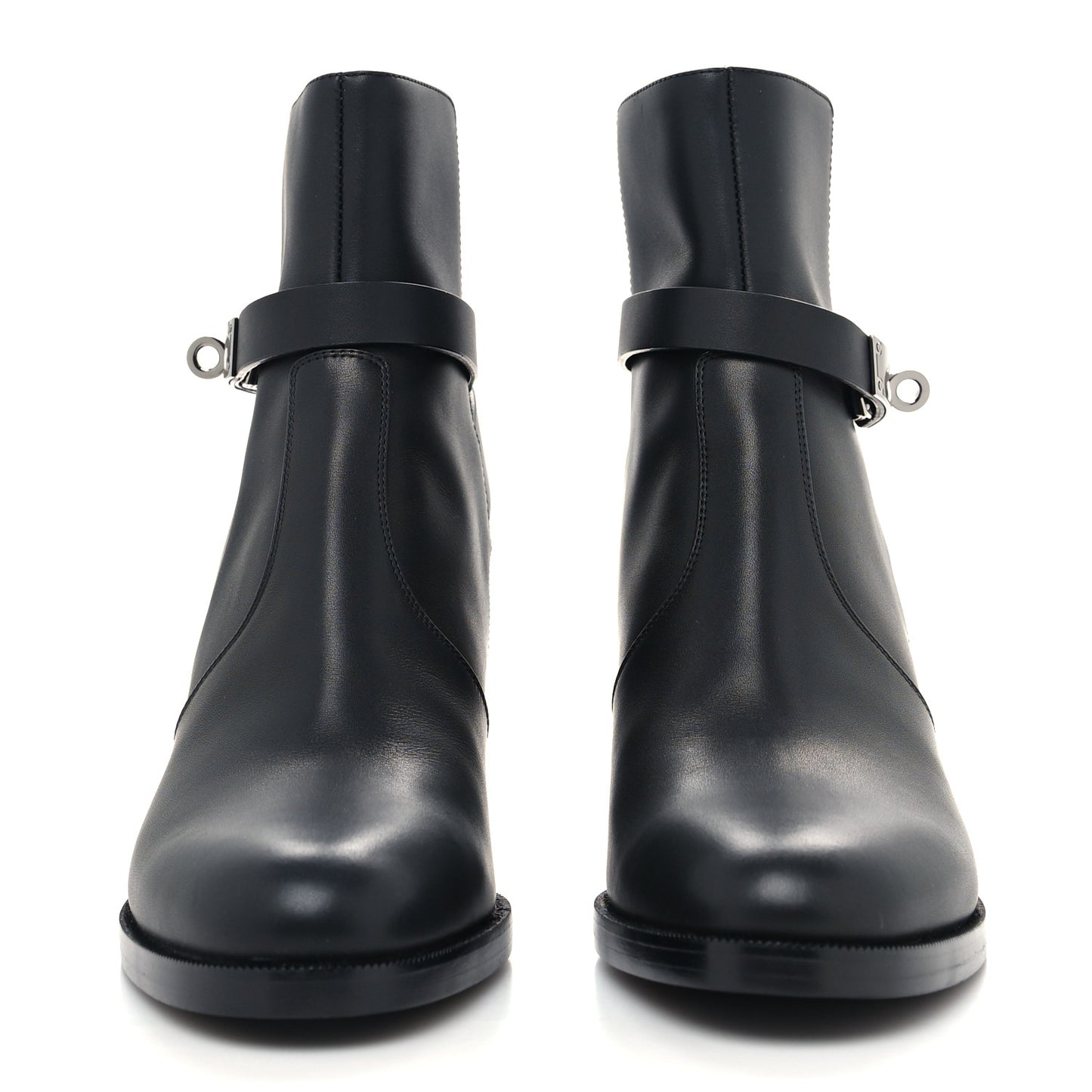 Calfskin Frenchie 50 Ankle Boots 36 Black