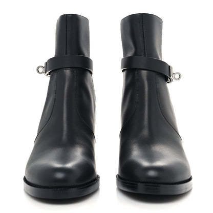 Hermes Calfskin Frenchie 50 Ankle Boots 36 Black 2 of 9
