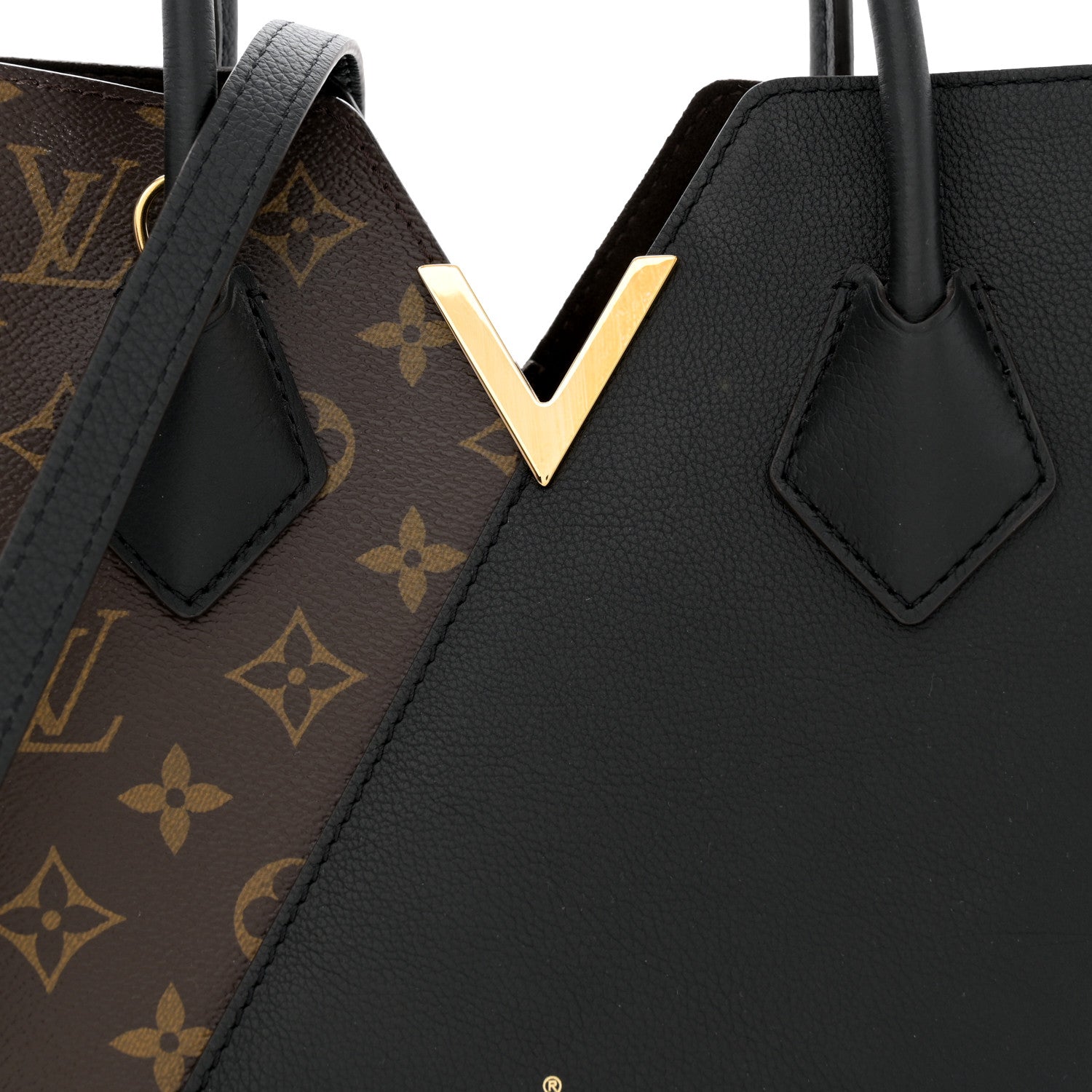 Louis Vuitton Calfskin Monogram Kimono Tote PM Black 9 of 13