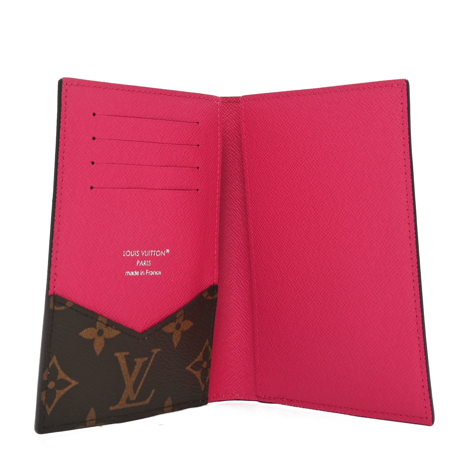 Louis Vuitton Monogram Macassar Passport Cover Fuchsia 4 of 7