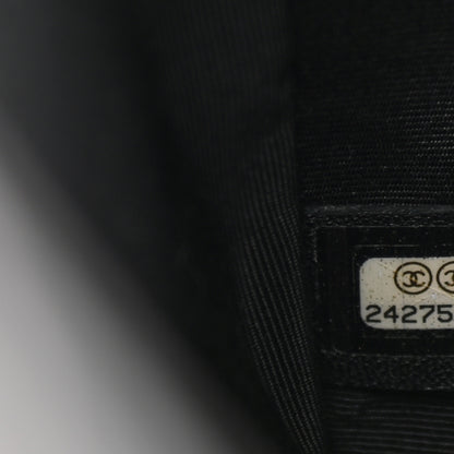 Chanel Calfskin Quilted New Medium Boy Top Handle Flap Black 6 of 11