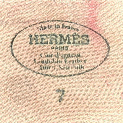 Hermes Lambskin Gloves 7 Pink 4 of 13