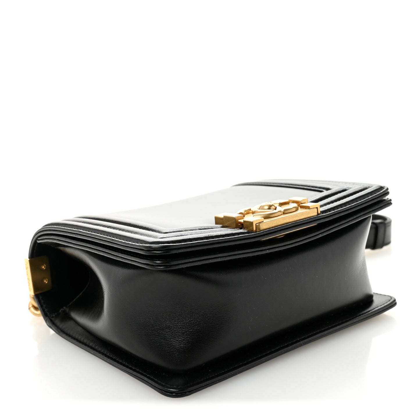 Calfskin Mini Boy Flap Black