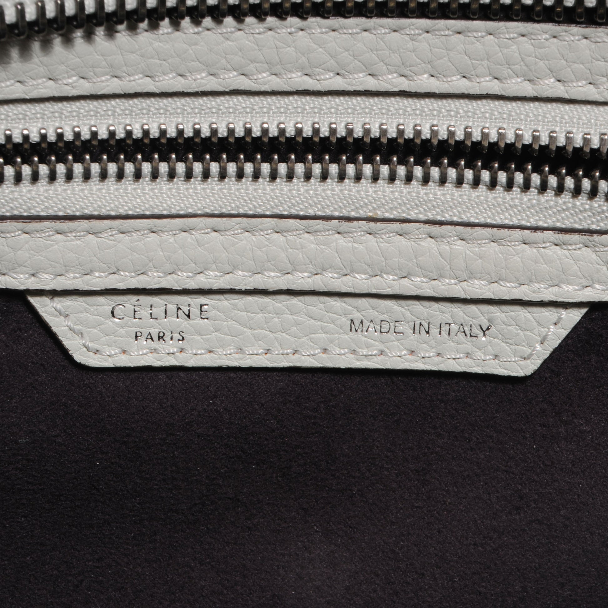 Celine Drummed Leather Micro Luggage Lune 6 of 8