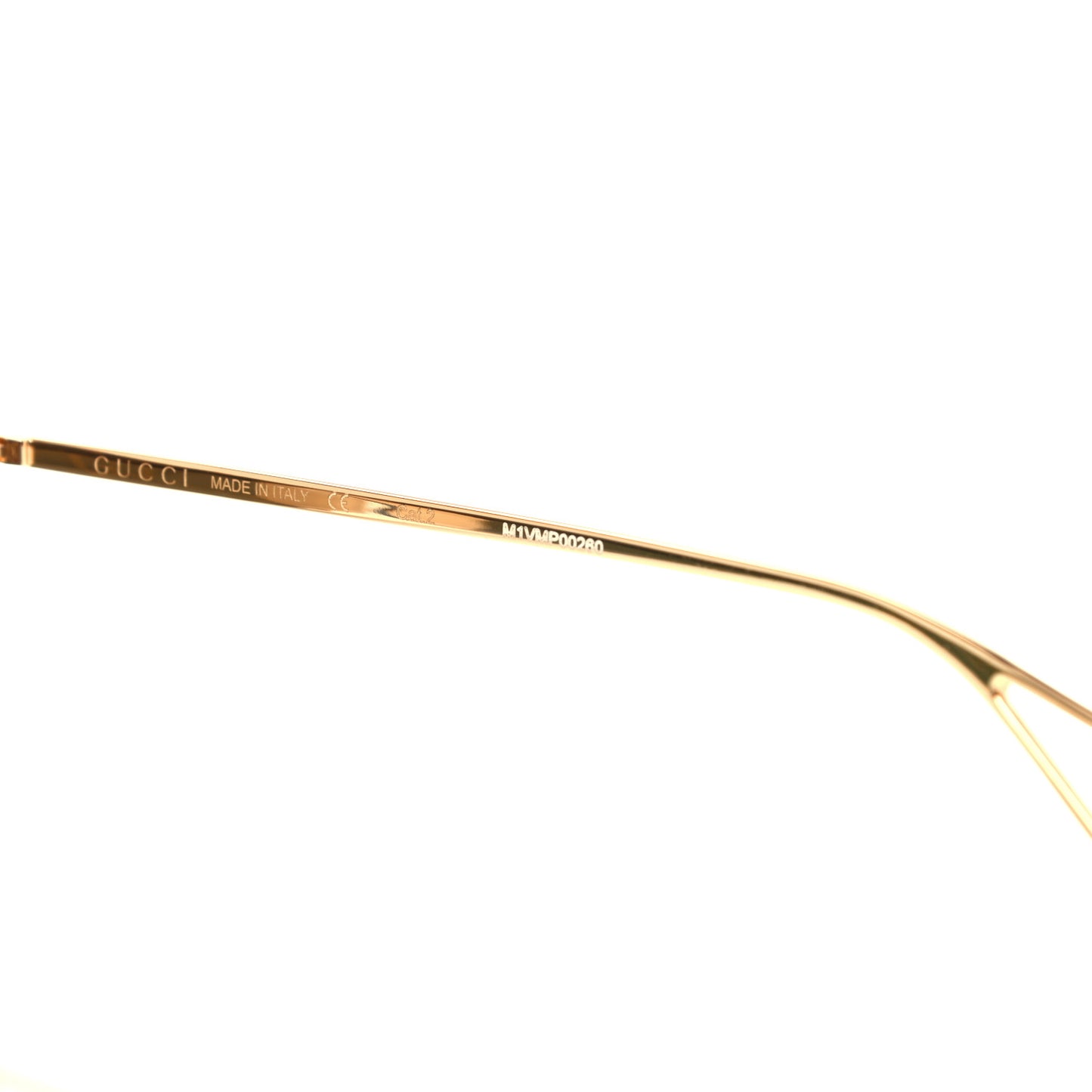 Metal Rimless Star Studded Monogram 90mm Cat Eye GG0666S Sunglasses Mirror Pink