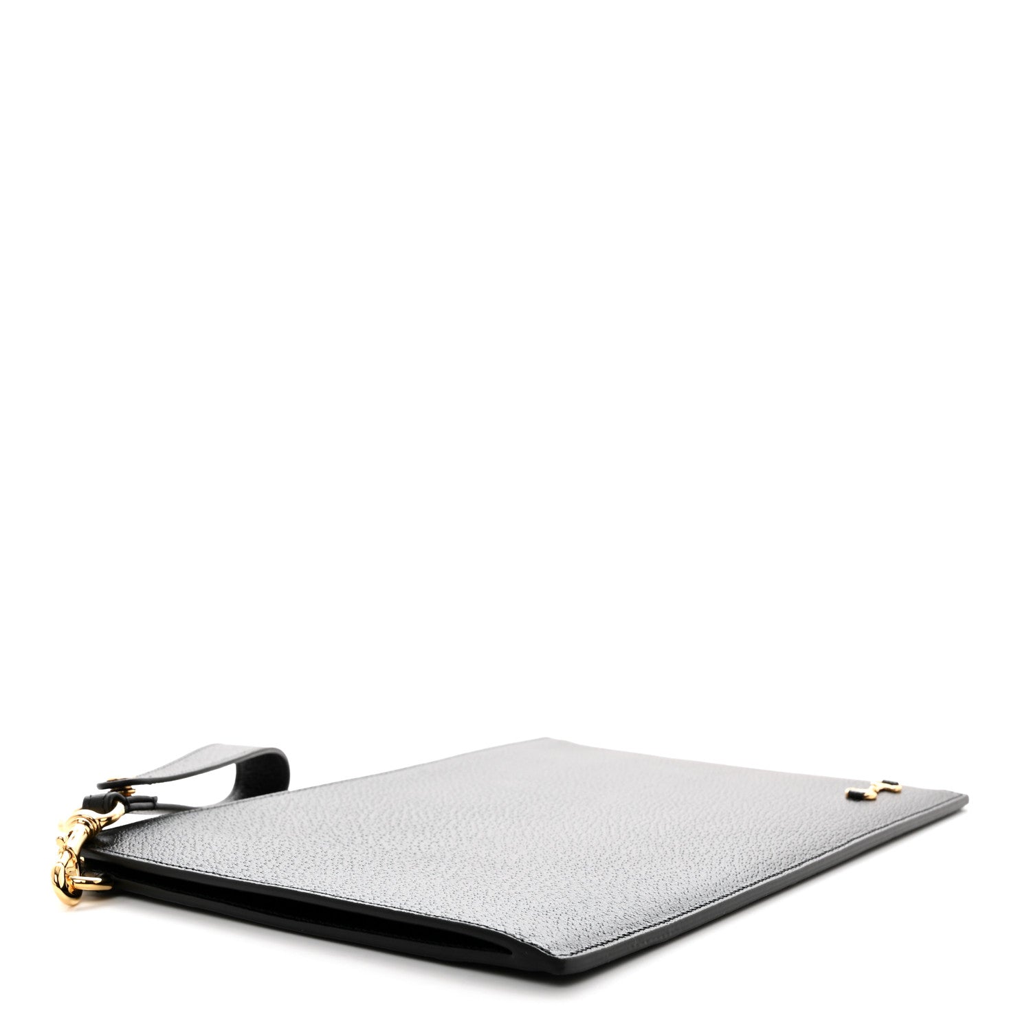 Gucci Calfskin Horsebit 1955 Wristlet Pouch Black 4 of 7