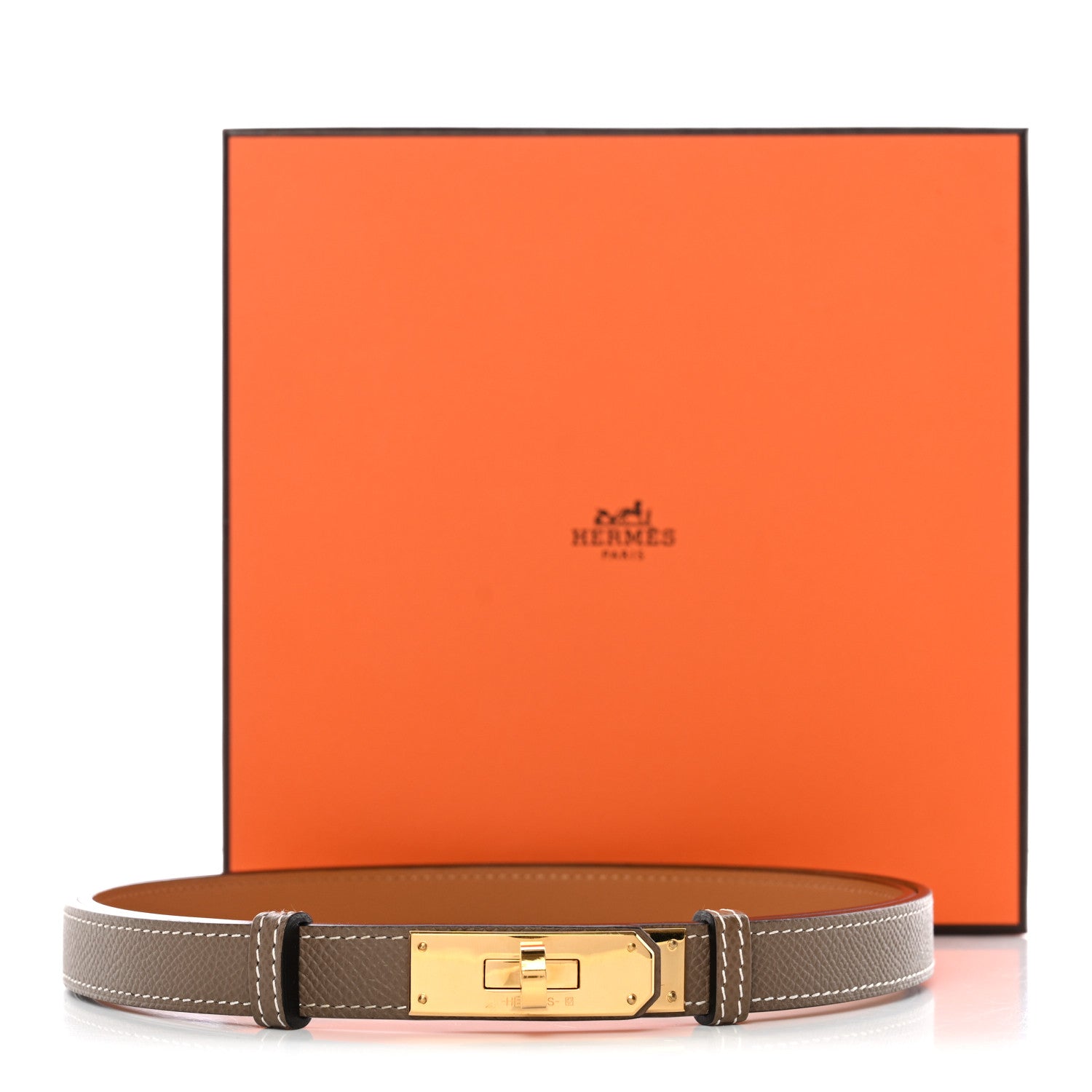 Hermes Epsom Kelly Belt Etoupe 4 of 4