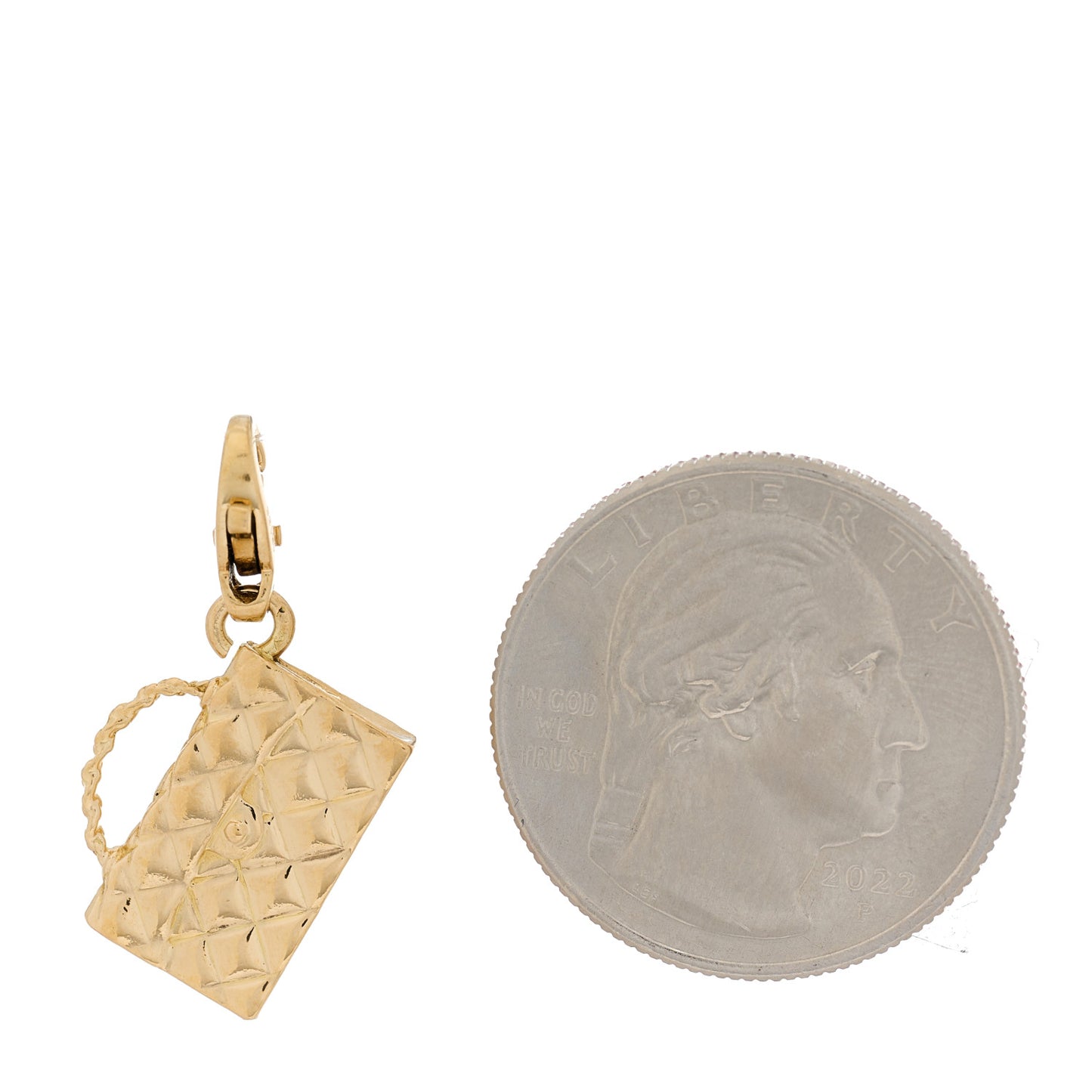 18K Yellow Gold Classic Flap Charm
