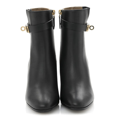 Hermes Calfskin Saint Germain Ankle Boots 35 Black 3 of 9