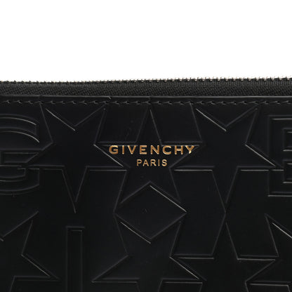 Givenchy Lambskin Star Embossed Large Pouch Black 6 of 7