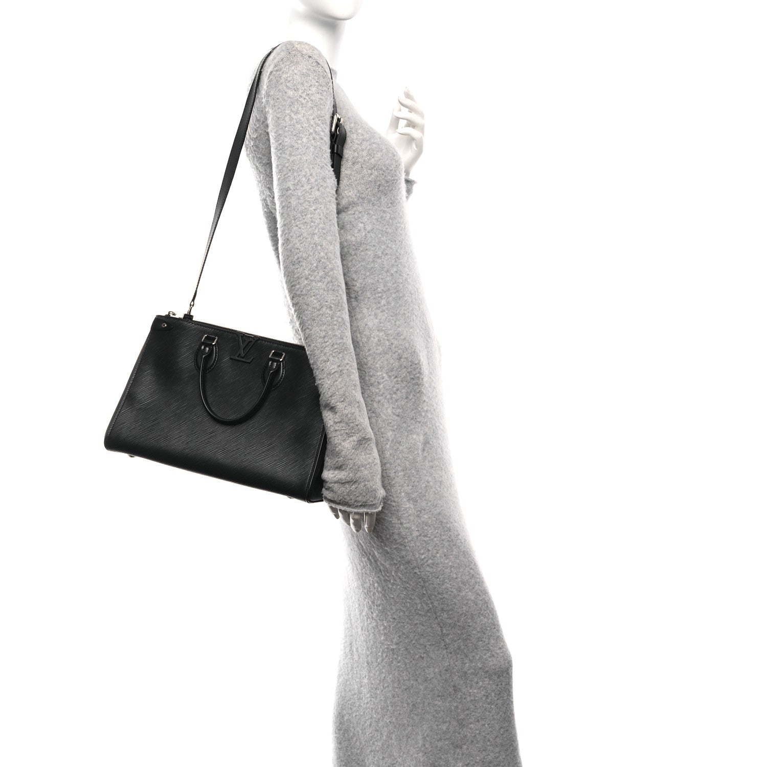 Louis Vuitton Epi Grenelle Tote MM Black 2 of 9