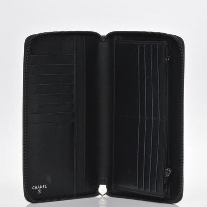 Chanel Caviar Large Timeless CC Zip Around Organizer Wallet Black 5 of 7