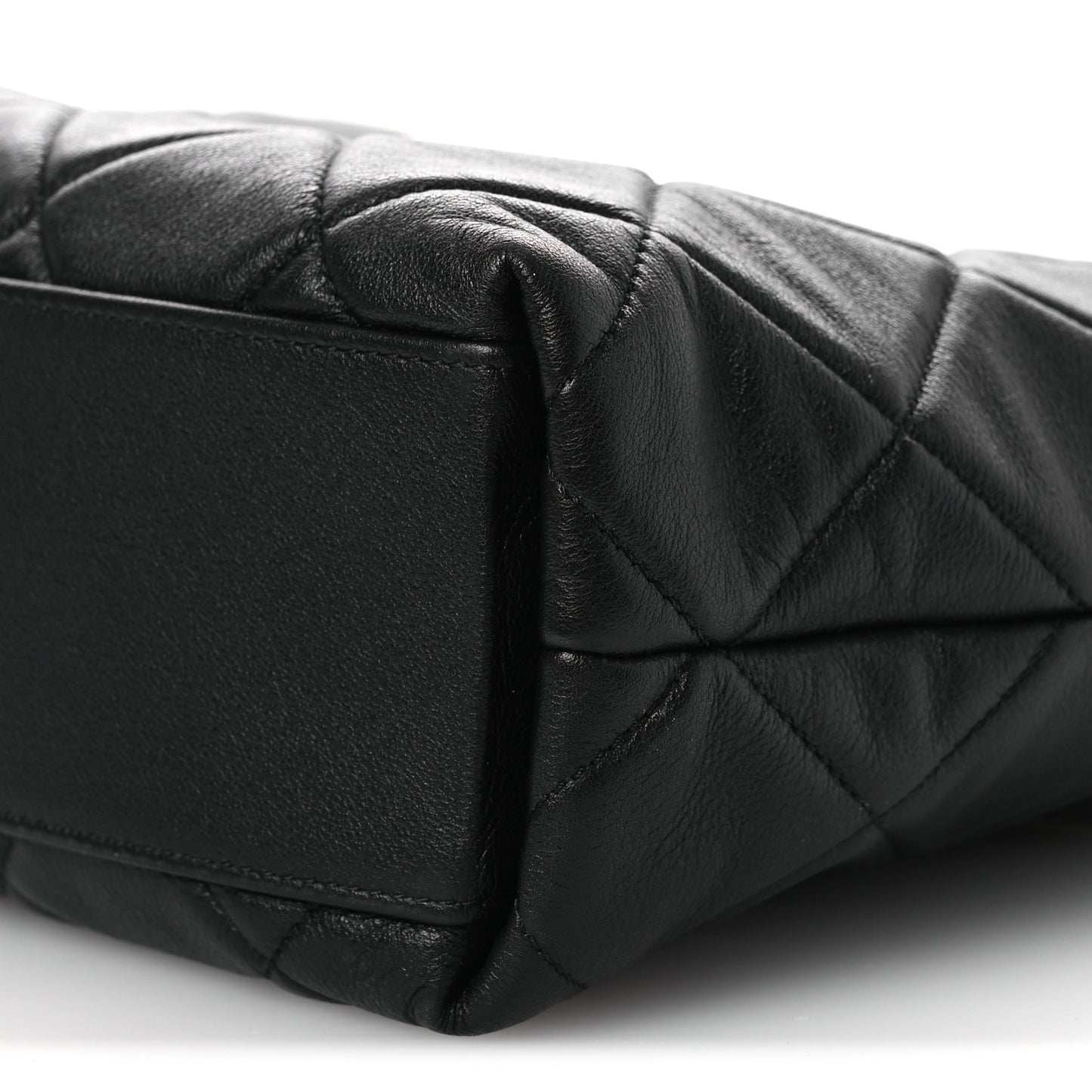 Calfskin Quilted Close To Me Hobo Black