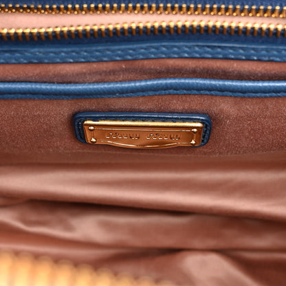 Miu Miu Nappa Matelasse Top Handle Bowler Cobalto 6 of 10