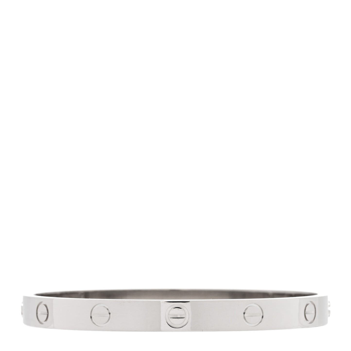 18K White Gold LOVE Bracelet 17