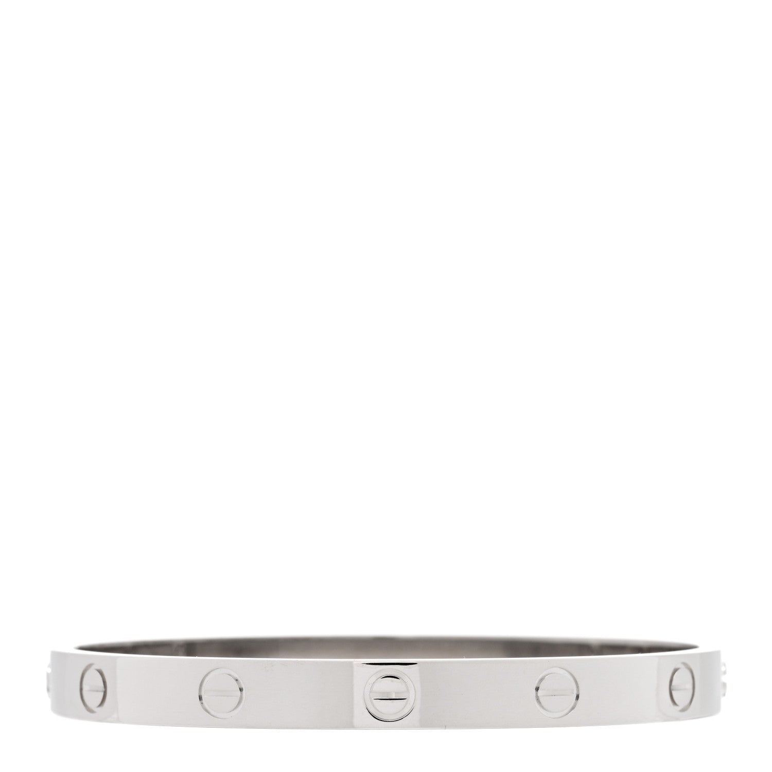 Cartier 18K White Gold LOVE Bracelet 17 2 of 7