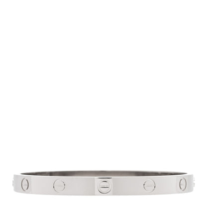 Cartier 18K White Gold LOVE Bracelet 17 2 of 7