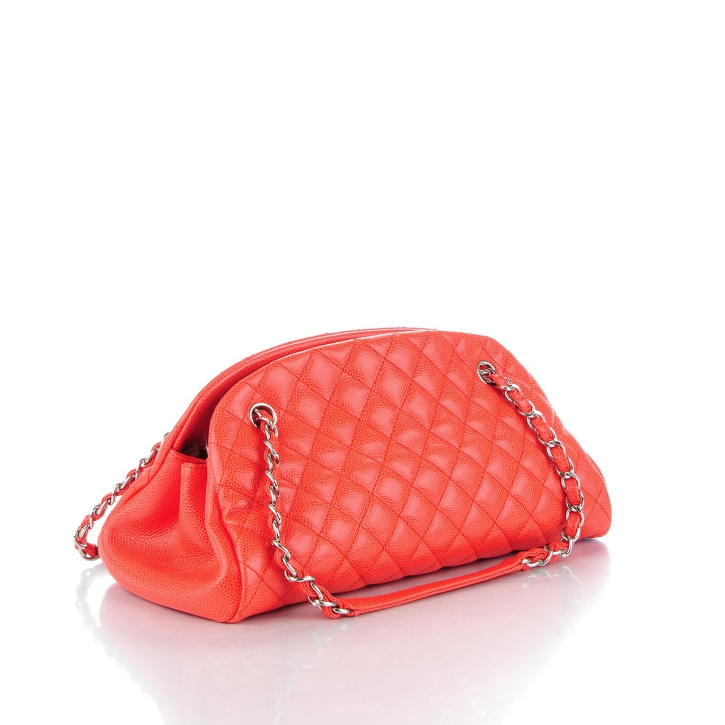 Caviar Quilted Medium Just Mademoiselle Coral