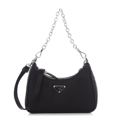 Prada Tessuto Nylon Mini Re-Edition 2000 Shoulder Bag Black 1 of 8