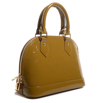 Louis Vuitton Vernis Alma BB Vert Olive 3 of 7