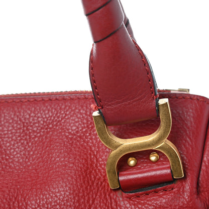 Chloe Calfskin Medium Marcie Satchel Peony Red 8 of 11