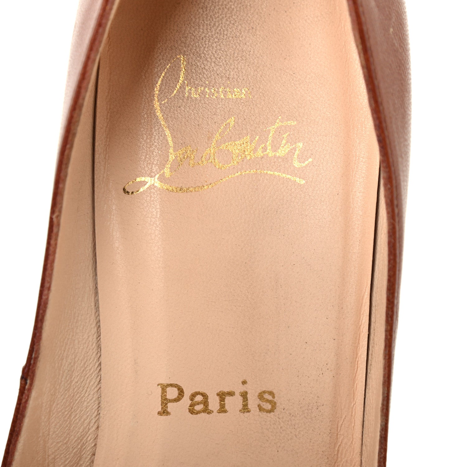 Christian Louboutin Nappa Very Prive 120 Pumps 37 Brown 7 of 9