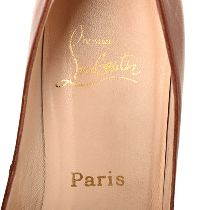 Christian Louboutin Nappa Very Prive 120 Pumps 37 Brown 7 of 9
