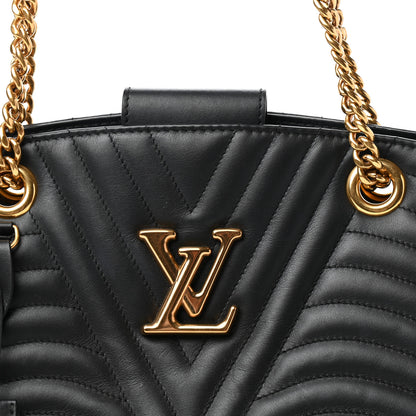Louis Vuitton Calfskin New Wave Chain Tote Black 8 of 8