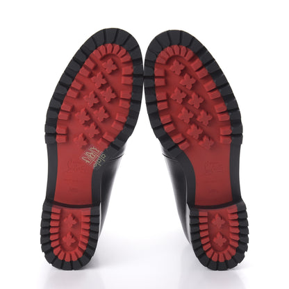 Christian Louboutin Calfskin Marchacroche Flat Chelsea Boots 38.5 Black 5 of 7