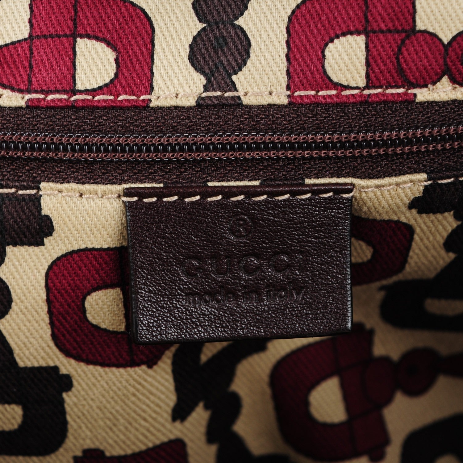 Gucci Guccissima Medium Sukey Tote Chocolate 6 of 7
