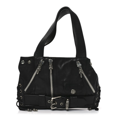 Chrome Hearts Grained Calfskin JJ Dean Tote Black 1 of 9