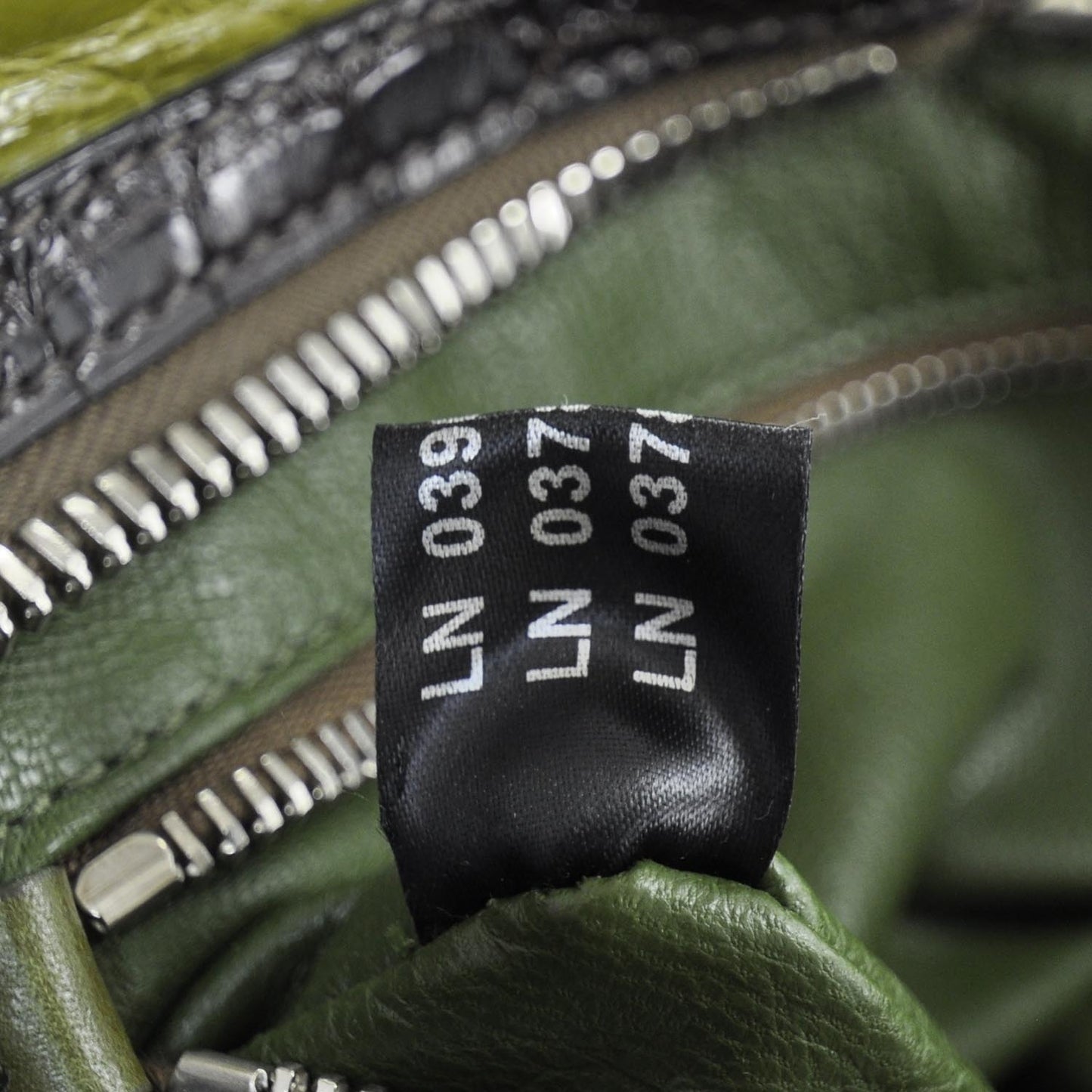 Crocodile Colour Buckles Bag Green Orange